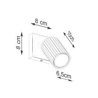 Wall light Moto, white