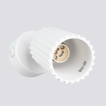 Wall light Moto, white with switch