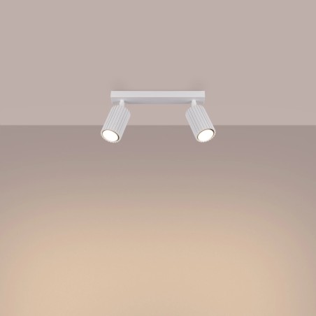 Track light Moto, white, 2 lights