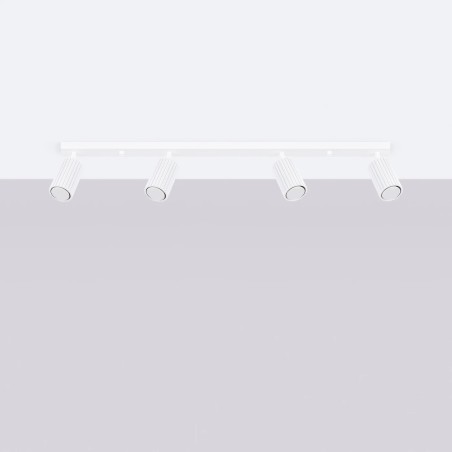 Track light Moto, white, 4 lights