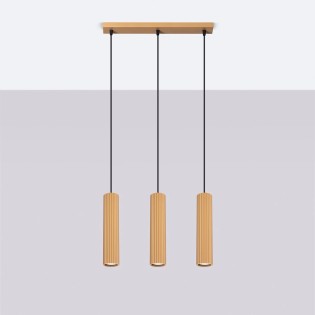 Pendant light Moto gold, 3 lights