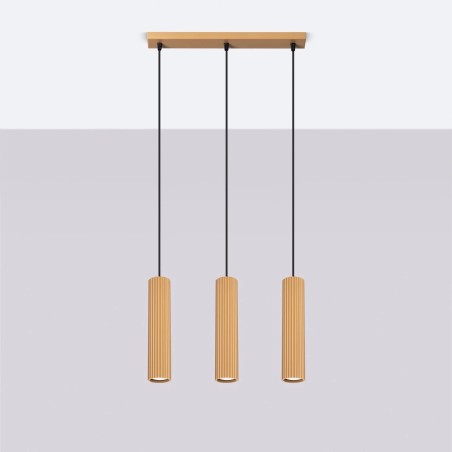 Pendant light Moto gold, 3 lights