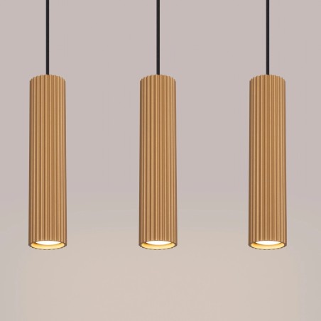 Pendant light Moto gold, 3 lights