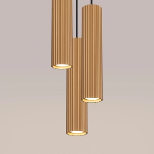 Pendant light Moto gold, 3 lights