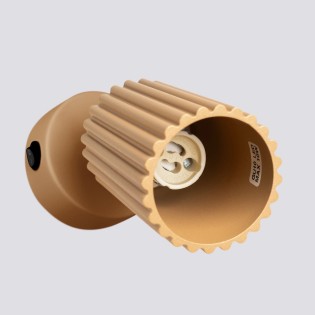 Wall light Moto, gold with switch