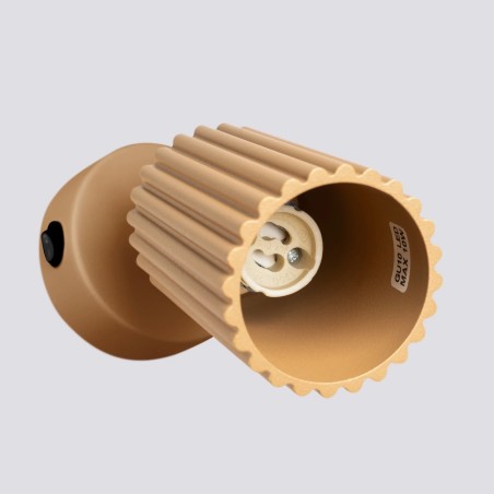 Wall light Moto, gold with switch