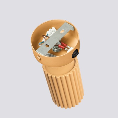 Wall light Moto, gold with switch