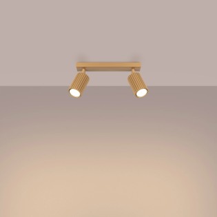 Track light Moto, gold, 2 lights