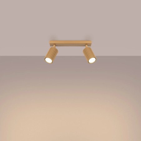 Track light Moto, gold, 2 lights