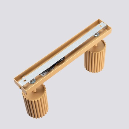 Track light Moto, gold, 2 lights