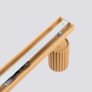 Track light Moto, gold, 3 lights