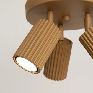 Ceiling light Moto, gold, 3 lights
