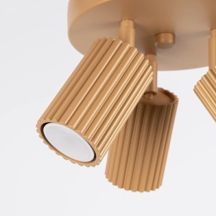 Ceiling light Moto, gold, 3 lights