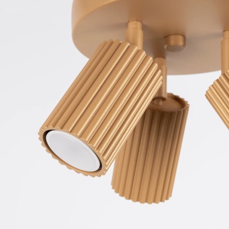 Ceiling light Moto, gold, 3 lights