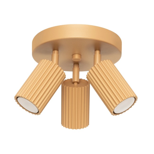Ceiling light Moto, gold, 3 lights