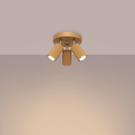 Ceiling light Moto, gold, 3 lights