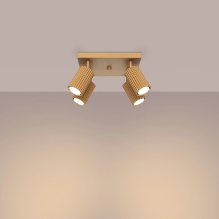 Ceiling light Moto, gold, 4 lights