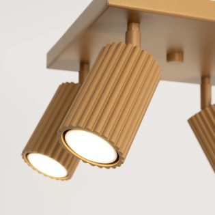Ceiling light Moto, gold, 4 lights