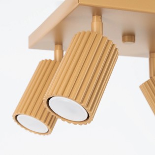 Ceiling light Moto, gold, 4 lights