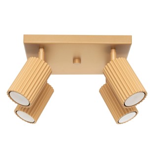 Ceiling light Moto, gold, 4...