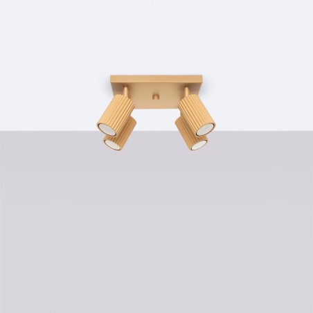 Ceiling light Moto, gold, 4 lights