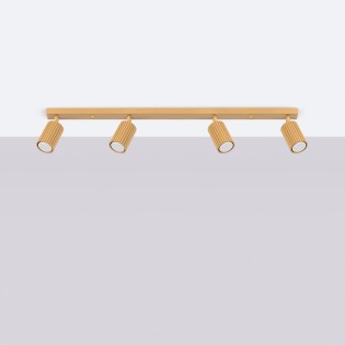 Track light Moto, gold, 4 lights