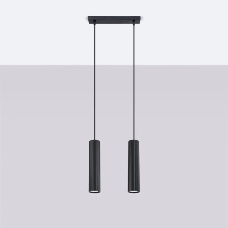 Pendant light Moto black, 2 lights