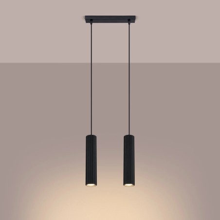 Pendant light Moto black, 2 lights