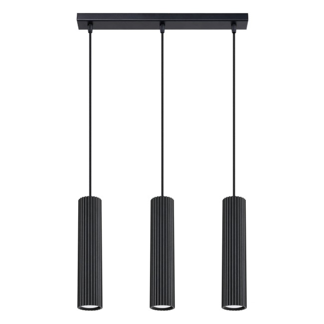 Pendant light Moto black, 3 lights