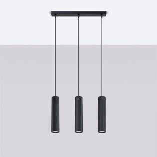 Pendant light Moto black, 3 lights