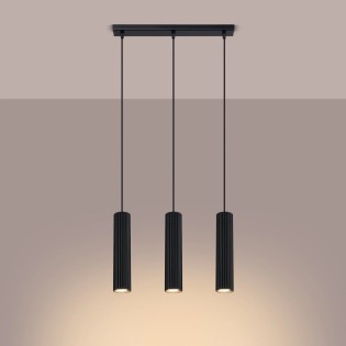 Pendant light Moto black, 3 lights