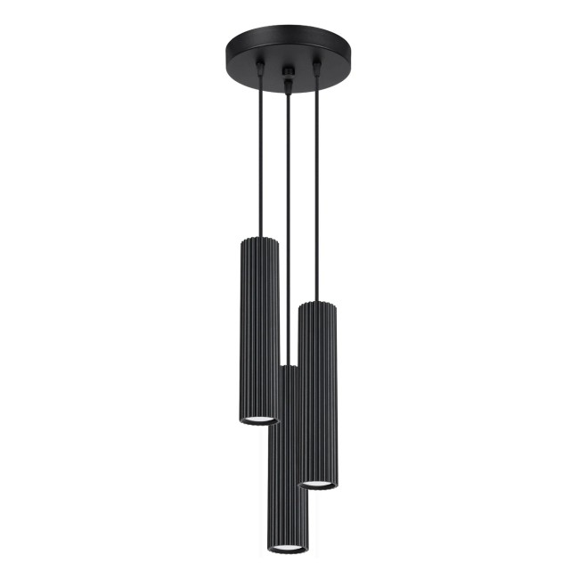Pendant light Moto black, 3 lights