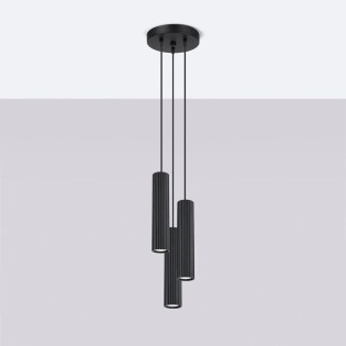 Pendant light Moto black, 3 lights