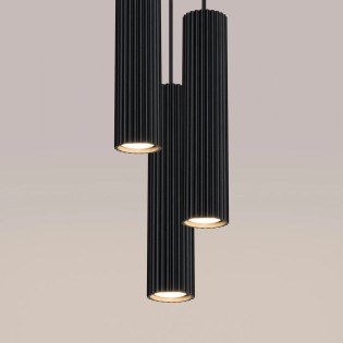 Pendant light Moto black, 3 lights