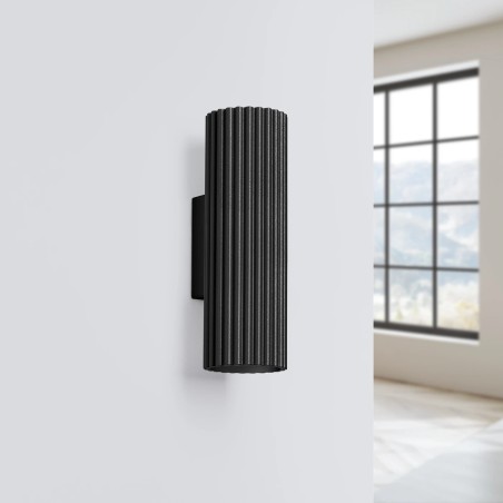 Wall light Moto, black, 20 cm