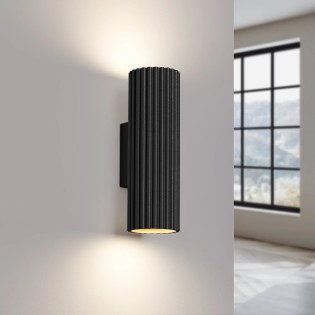 Wall light Moto, black, 20 cm