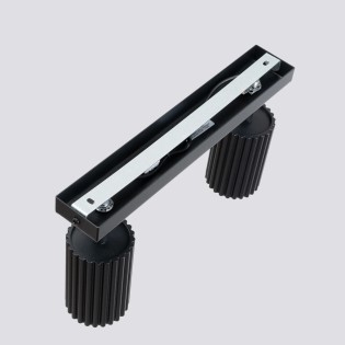 Track light Moto, black, 2 lights