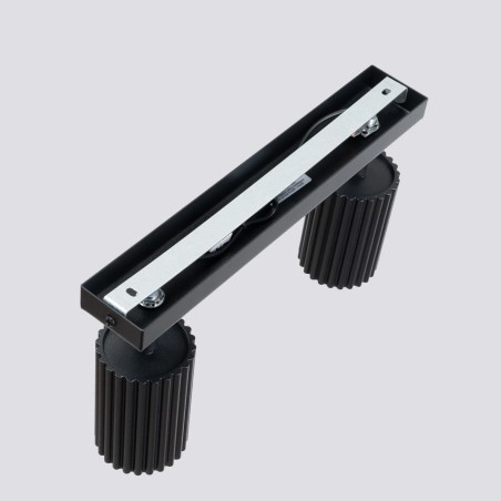 Track light Moto, black, 2 lights