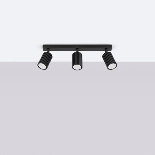 Track light Moto, black, 3 lights