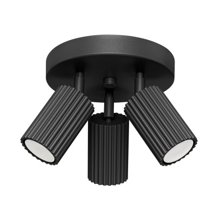 Ceiling light Moto, black, 3 lights