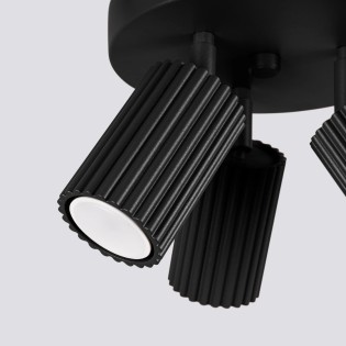 Ceiling light Moto, black, 3 lights