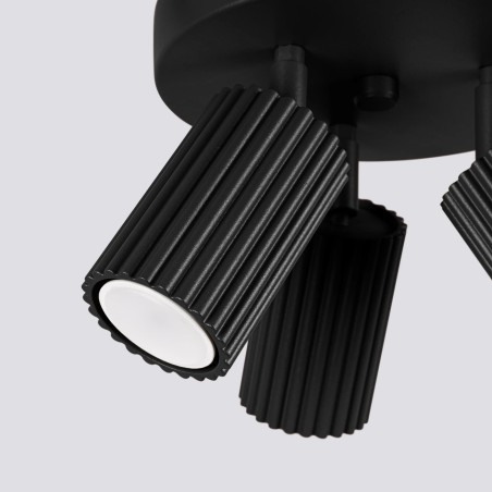 Ceiling light Moto, black, 3 lights
