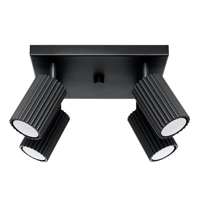 Ceiling light Moto, black, 4 lights