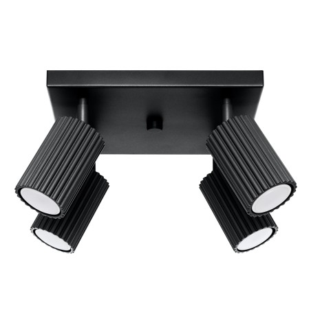 Ceiling light Moto, black, 4 lights