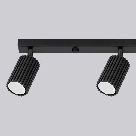 Track light Moto, black, 4 lights