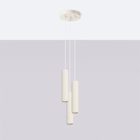 Pendant light Moto beige, 3 lights