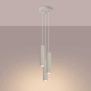 Pendant light Moto beige, 3 lights
