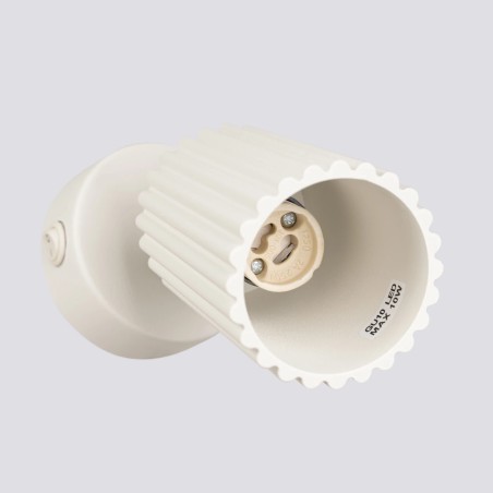 Wall light Moto, beige with switch
