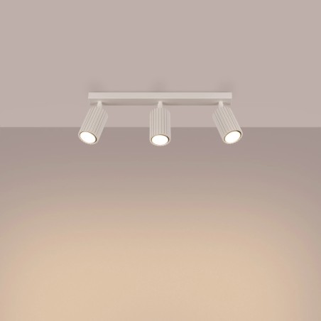 Track light Moto, beige, 3 lights