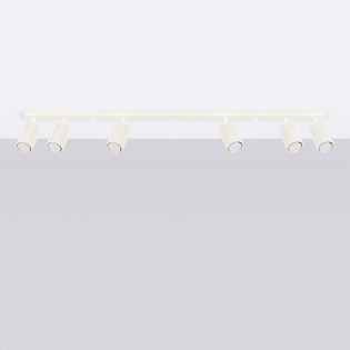 Ceiling spotlight Moto, beige 6 lights